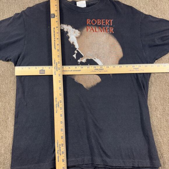 Vintage 1986 Robert Palmer Addicted To Love Tour T-shirt Music Band XL Black - Picture 7 of 9